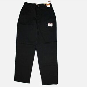Lee NWT Black Pants Classic Fit Custom Waistband Plain Front stretch Cotton 8 M